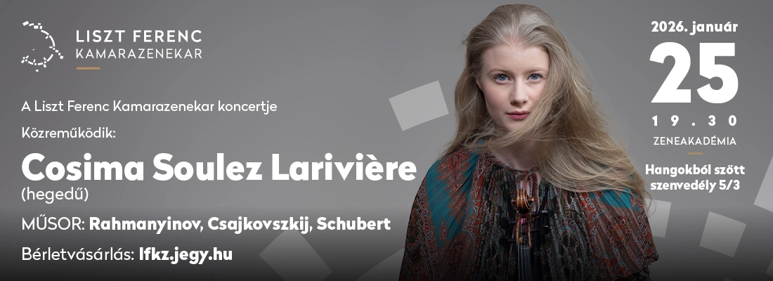 Link: A Liszt Ferenc Kamarazenekar és Cosima Soulez-Lariviere hangversenye