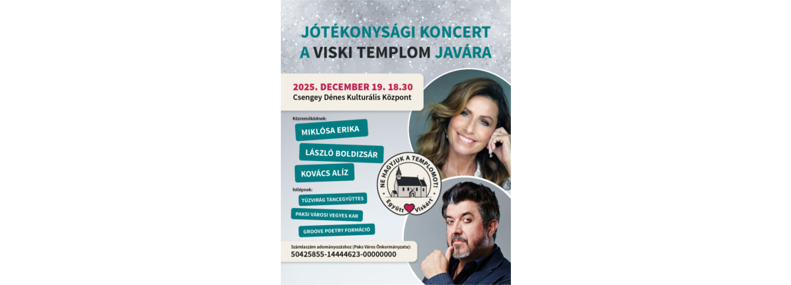 Jótékonysági est a viski templomért