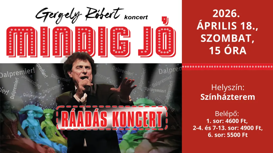Link: „Mindig jó”- Gergely Róbert RÁADÁS koncert