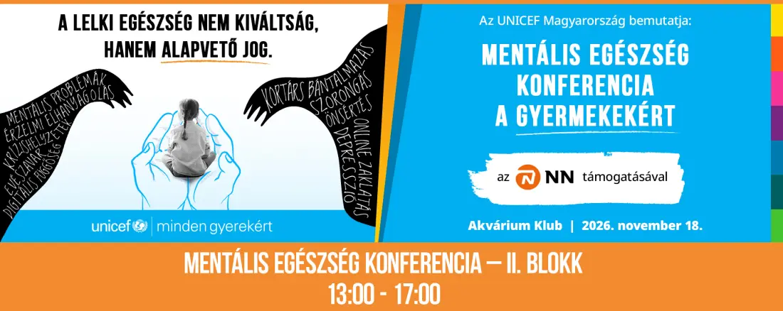 Mentális Egészég Konferencia a Gyermekekért - II. Blokk (felnőttek részére összeállított program)