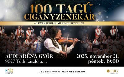 Link: 100 tagú cigányzenekar - 40 Éves Jubileumi Koncertturné
