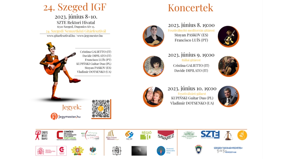 24. Szegedi Nemzetközi Gitárfesztivál - koncertbérlet
