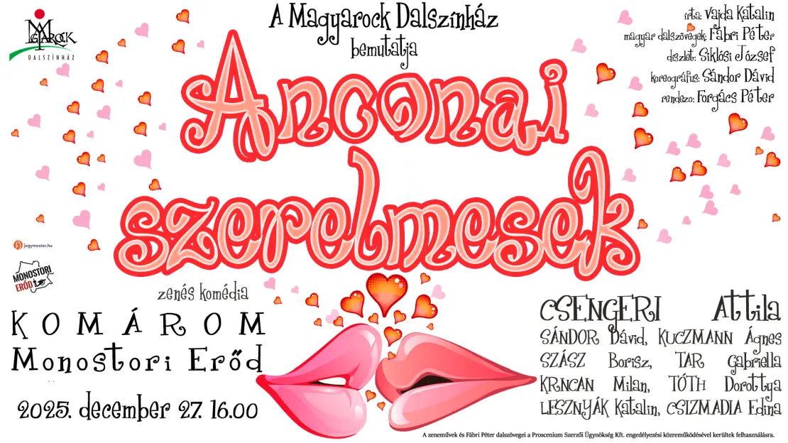Anconai szerelmesek zenés komédia a Magyarock Dalszínház előadásában