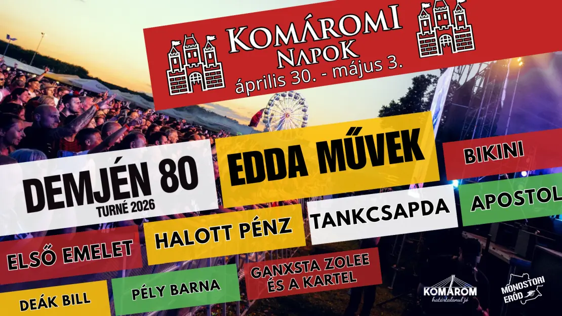 Link: Komáromi Napok Bérlet | 2026.04.30. - 2026.05.03.
