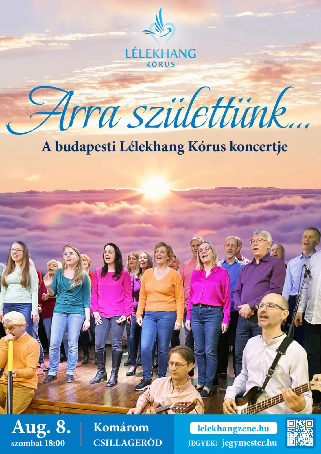 Lélekhang Kórus koncertje esti tárlatvezetéssel