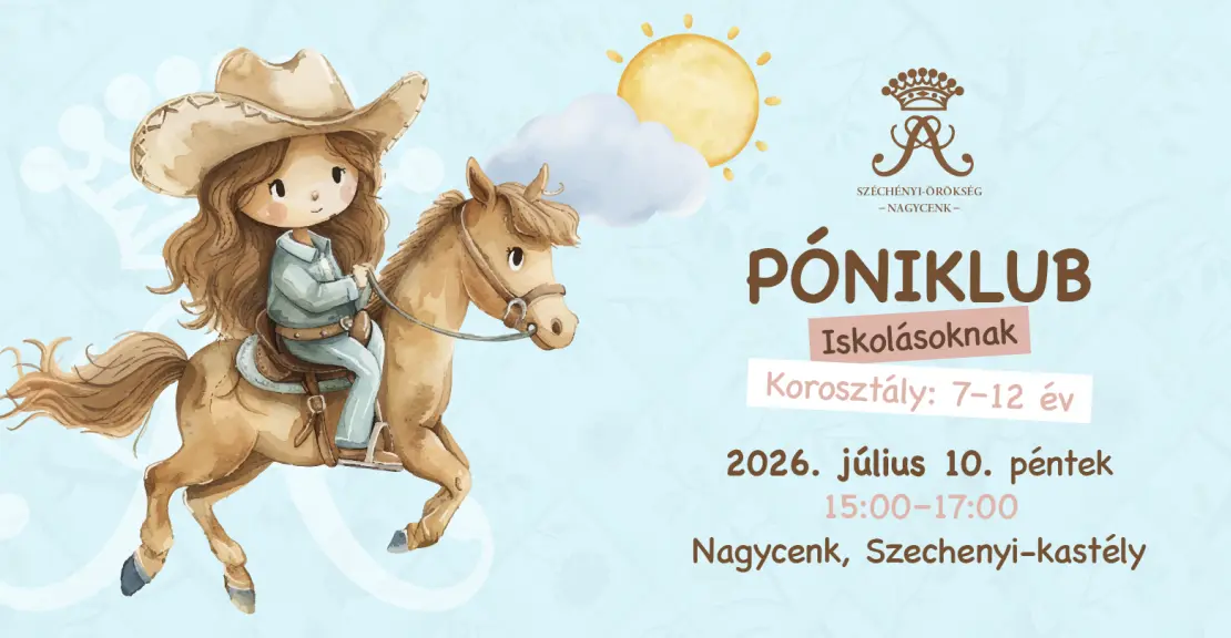 Póniklub iskolásoknak a Széchenyi-kastély lovardájában