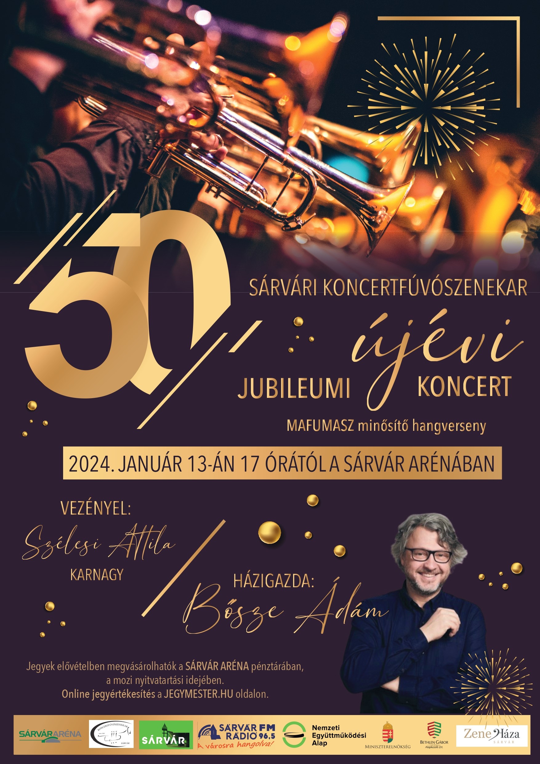 Sárvári Koncertfúvószenekar 50. jubileumi újévi koncertje