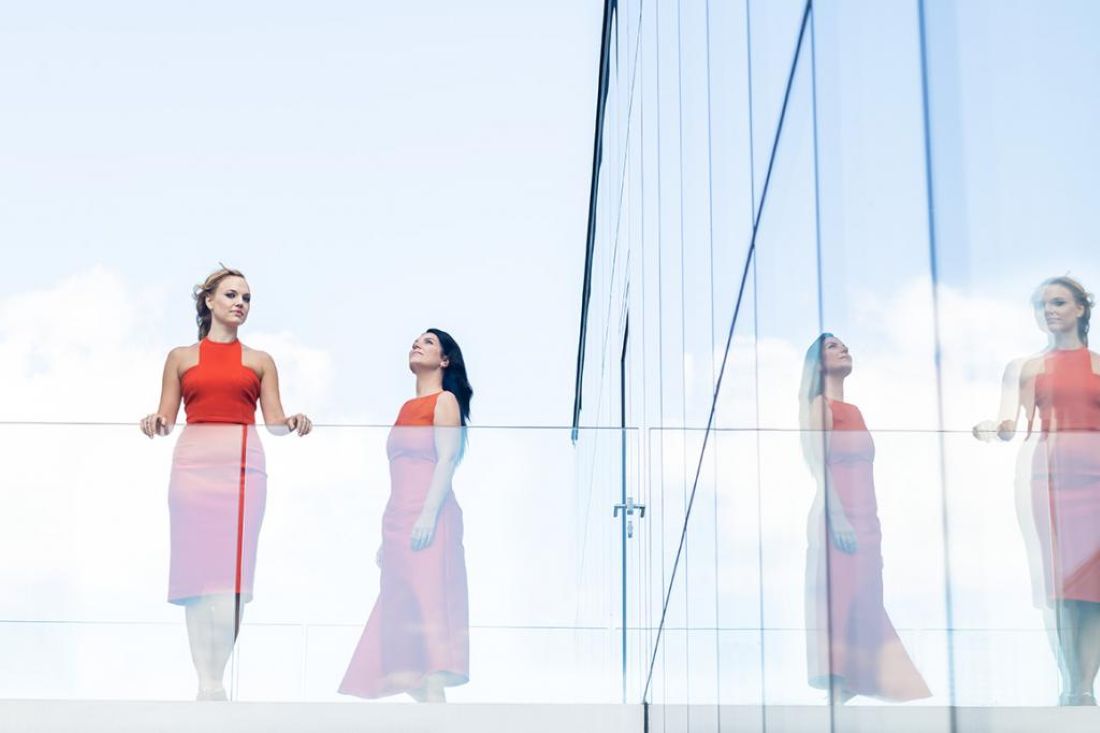 Vámosi-Nagy Zsuzsa fuvolaművész és Szilágyi Kinga Katinka hárfaművész