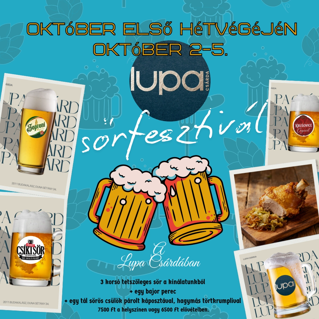 Sörfesztivál a Lupa Csárdánál