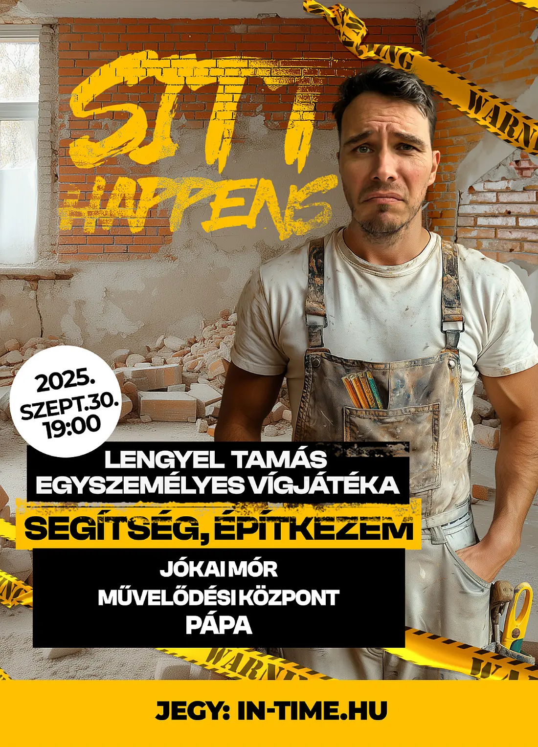 Link: Segítség, építkezem – Lengyel Tamás egyszemélyes vígjátéka