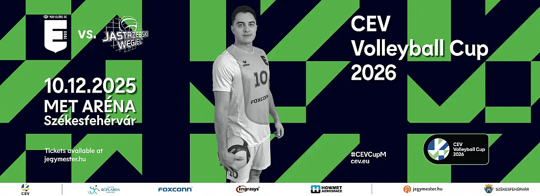 MÁV Előre Foxconn (HUN) – JSW Jastrzębski Węgiel (POL) férfi röplabda CEV Kupa mérkőzés