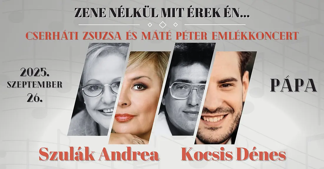 Link: Zene nélkül mit érek én...Cserháti Zsuzsa és Mátér Péter emlékkoncert