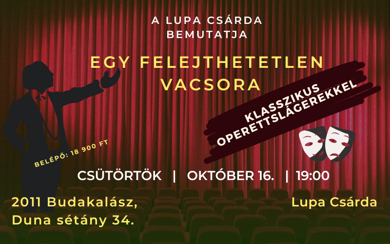 Operett est vacsorával