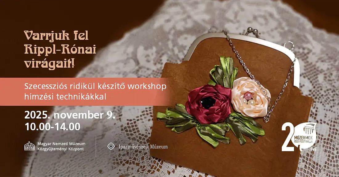 Varrjuk fel Rippl-Rónai virágait a táskánkra! - Táskakészítő workshop